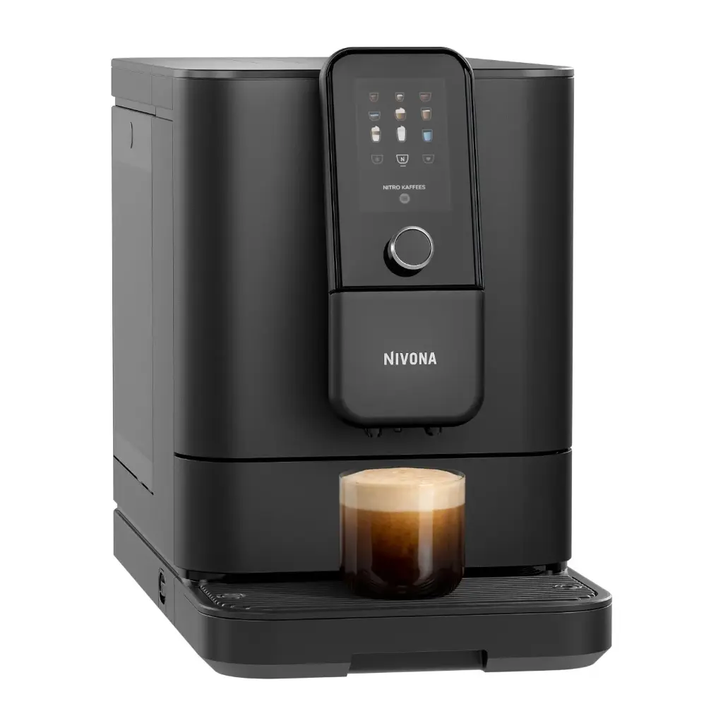 Nivona-NIVO-8111-black-front-left-on-nitro-coffee.webp