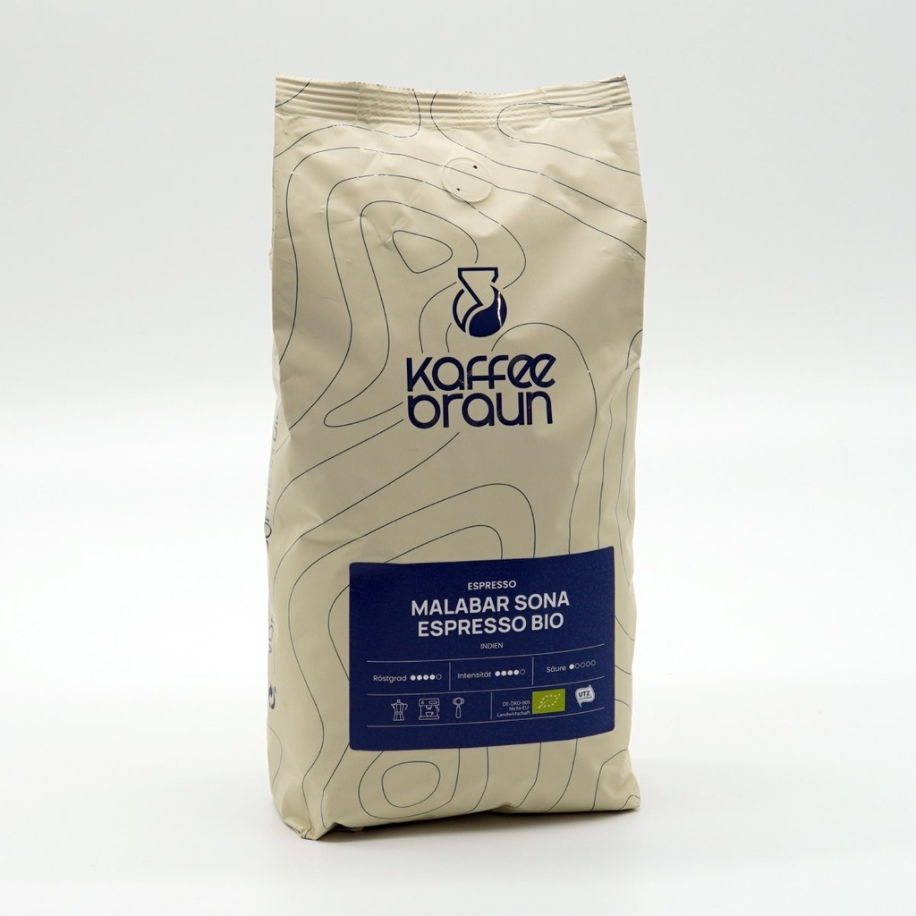 Kaffee Braun Espresso Malabar Sona 1000g