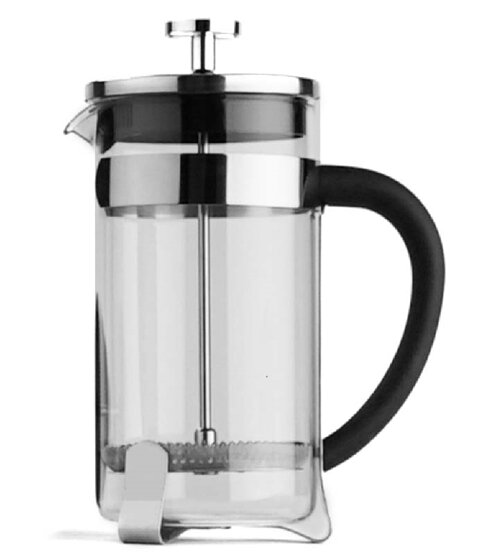 Milu Edelstahl/Glas French Press 600ml